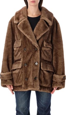 s.w.o.r.d Peacoat 4 Pocket Eco Visone Double-Breasted Peacoat