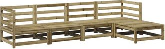 vidaXL 5 Piece Garden Sofa Set Impregnated Wood Pine Vidaxl