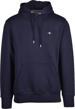 GANT Hoodie - Heren - Hoodies - Blauw - M - Katoen - Hoodies & sweatvesten