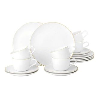 SELTMANN WEIDEN Tragar Liberty Goldrand set da caff&egrave; 18 pezzi