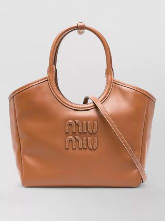 Miu Miu softy calf leather shoulder bag handles