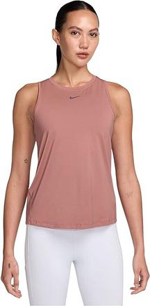 Nike One Classic Dri-FIT Tank Top Womens Workout Rust Pink : 2XL (US 20-22), Polyester/Spandex