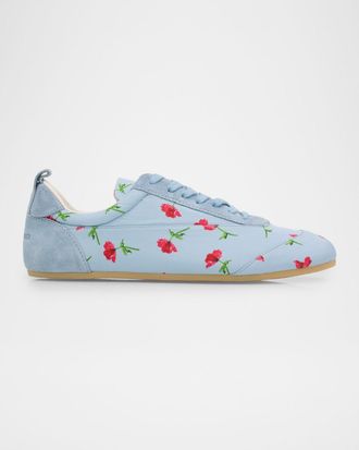 Jil Sander Etage Floral-Printed Low-Top Sneakers