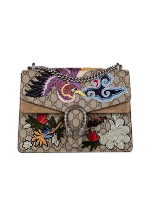 Gucci Limited Edition GG Supreme Bird Embroidered Medium Dionysus
