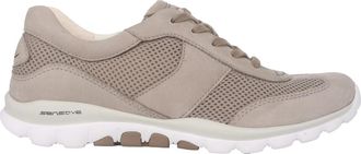 Gabor Beige Rollende Wandelschoenen voor Vrouwen - Dames - Sneakers - Beige - 37 EU - Leer - Schoenen