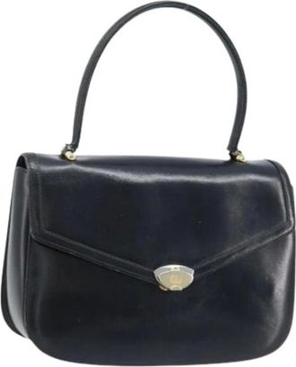 Gucci Pre-owned Handbags, female, Black, Size: ONE SIZE Pre-owned Leather Handbag