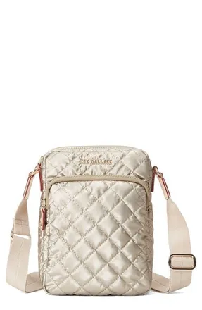 MZ Wallace Metro Crossbody Bag in Quartz Pearl at Nordstrom