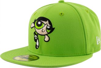 New Era The Powerpuff Girls Buttercup 59Fifty Fitted Hat (UK, Numeric, 7 5/8, Green)