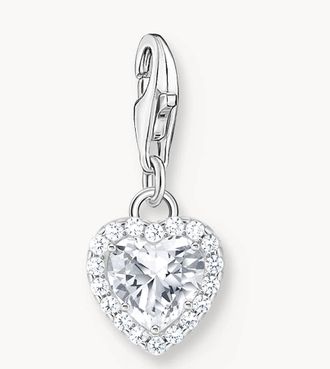 Thomas Sabo Charm pendente tonalit&agrave; argento, bianco
