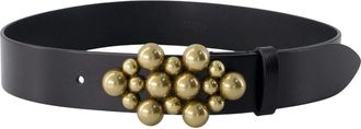 Isabel Marant Vickia Gb Riem - Dames - Riemen - Zwart - 75 CM - Leer - Accessoires