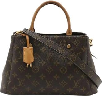 Louis Vuitton Pre-owned Handbags, female, Brown, Size: ONE SIZE Pre-owned Montaigne Monogram 2way Bag