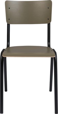 Zuiver Hochwertiger Design Stuhl Back to School - Olivgrün matt