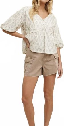 Wishlist Denim Cargo Shorts In Khaki