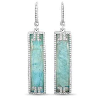 Ivanka Trump Pre-Owned Ivanka Trump 18K White Gold 0.21ct Diamond, Mother of Pearl, and Quartz Earrings IT01 103125