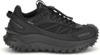 Moncler Black Calf Leather Bos Taurus Athletic Womens Sneakers