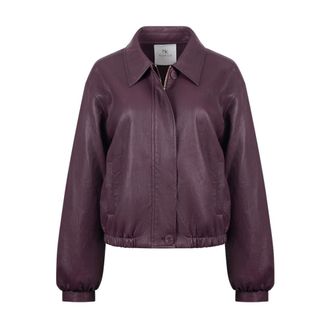 Nukus Nukus - Dominique Jacket PU - Dames - Jassen - Rood - Maat: 3XL
