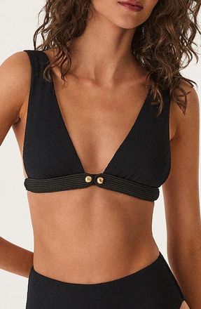 Vix Lian Safira Bikini Top in Black at Nordstrom, Size X-Large
