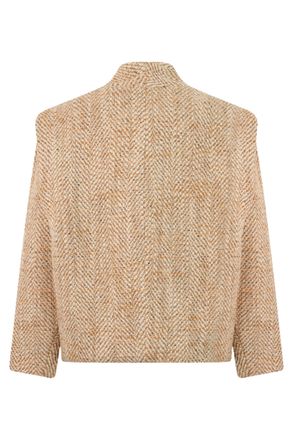 Isabel Marant Womens Cropped Jacket Beige Acrylic