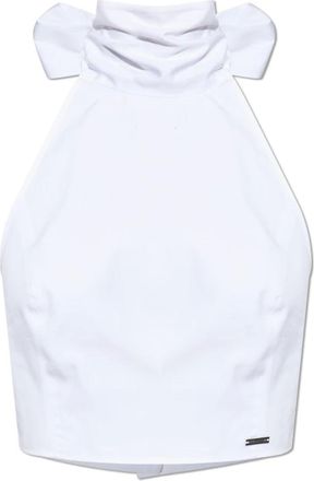 Dsquared2 Tops, Dames, Wit, S, Katoen, Cotton Top