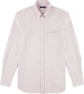 Glanshirt striped oxford cotton shirt - men - Cotton - 40 - White