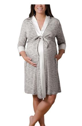 Kindred Bravely Emmaline Robe- Fits L/XL in Grey at Nordstrom, Size Small