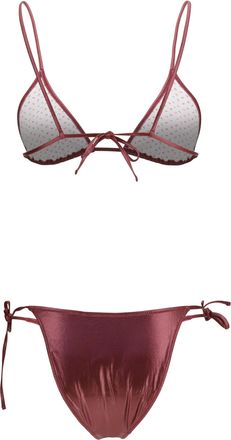 Kristina Ti Womens Metallic Bikini Passion Polyamide; Elastane Swimwear Sea Clothing