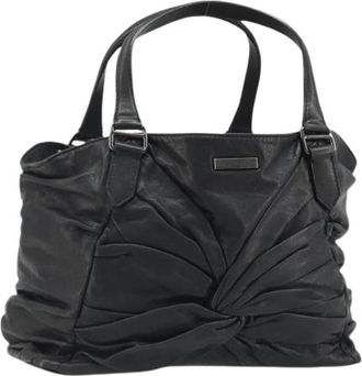 Burberry Pre-owned Schoudertas - Dames - Vintage Handtas - Zwart - ONE Size - Leer - Vintage