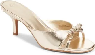 BP. Zaya Heeled Sandal in Gold Light Metallic at Nordstrom, Size 8.5