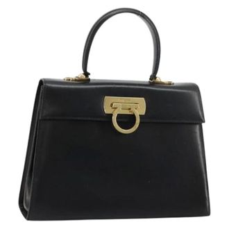 Ferragamo Pre-owned Handbags, female, Black, Size: ONE SIZE Pre-owned Hand Bag