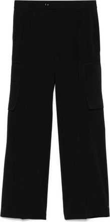 Namacheko Zwarte Broek met Verborgen Sluiting - Heren - Straight fit broeken - Zwart - L - Broeken
