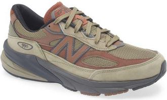 New Balance Made in USA 990 v6 Running Shoe in Dark Camo/Rich Oak at Nordstrom, Size 8.5 Womens