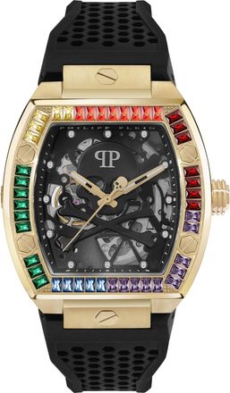 Philipp Plein The $keleton Mens Black Watch PWBAA1623 Silicone - One Size