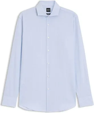 BOSS Easy-iron slim-fit shirt in cotton twill