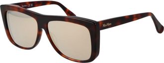 Max Mara Brown Acetate Womens Sunglasses
