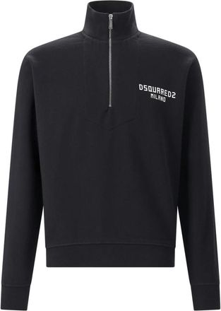 Dsquared2 Zip-throughs - Heren - Vesten met rits - Zwart - 2XL - Hoodies & sweatvesten