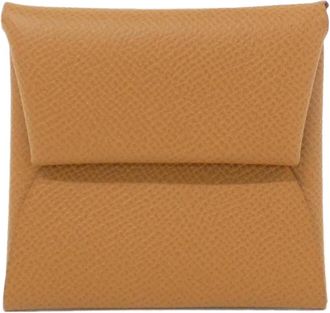 Herm&egrave;s Brown Gold Brown Epsom Leather Coin Purse/Coin Case (Pre-Owned)