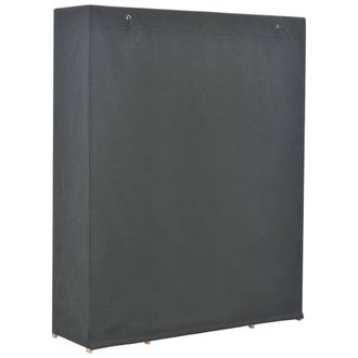 Berkfield Home Wardrobe Grey 135x40x170 cm Fabric | Size: 135 x 40 x 170 cm