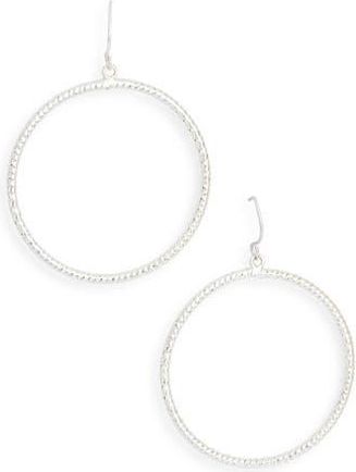 Karine Sultan Twisted Hoop Earrings in Silver at Nordstrom Rack
