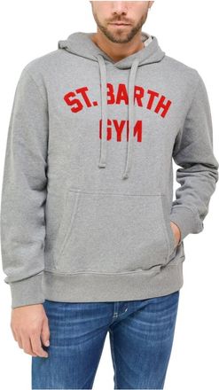 MC2 Saint Barth Capuchon - Heren - Hoodies - Grijs - L - Katoen - Hoodies & sweatvesten