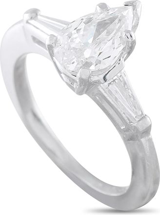 Luxury Bazaar Platinum 1.16ct Diamond Ring MF22-072826