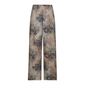 Pierre-Louis Mascia Adanastr Moza&iuml;ek Broek met Hoge Taille - Dames - Wijde Broeken - Veelkleurig - M - Broeken