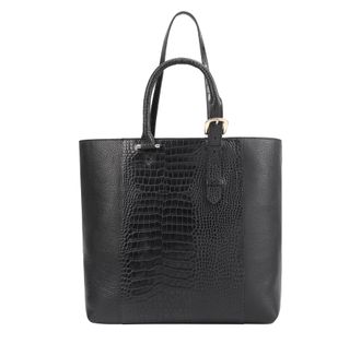 Paul Costelloe Womens Ramna Leather Shoulder Bag - Black - One Size