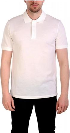 Emporio Armani Logo Katoenen Polo - Heren - Polos - Wit - XL - Katoen - Tops