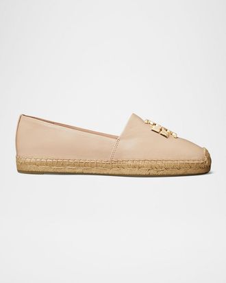 Tory Burch Eleanor Leather Medallion Espadrilles