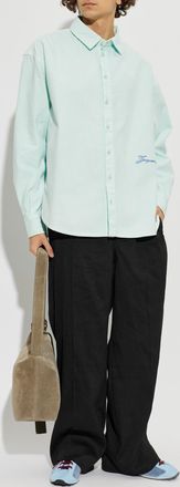 Jacquemus Cotton Shirt Simon, Mens, Blue