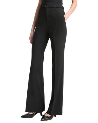 Vince High Waist Slim Flare Belted Pant