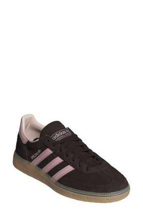 adidas Handball Spezial Sneaker in Coffee/Sandy Pink/Gum 3 at Nordstrom, Size 10.5