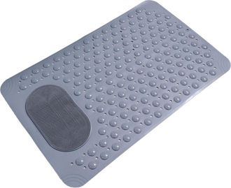 OEM Alfombrilla De Ducha Premium Con Relieve - 2 Unidades, Gris Oscuro