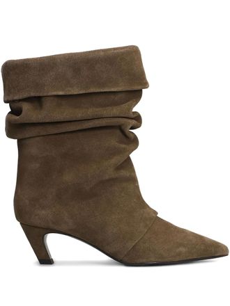 Ash Stivali in pelle scamosciata 50mm - Marrone