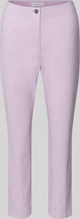 Christian Berg Slim Fit Stoffhose in verk&uuml;rzter Passform in Lavender, Gr&ouml;&szlig;e 32